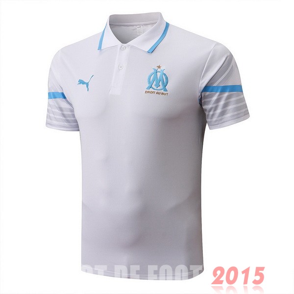 Maillot De Foot Polo Marseille 22/23 Blanc Bleu