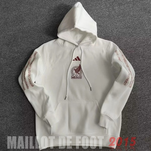 Maillot De Foot Sweats à Capuche Mexique 2022 Blanc