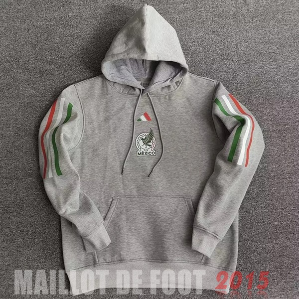 Maillot De Foot Sweats à Capuche Mexique 2022 Gris