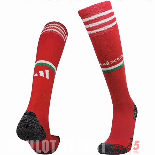 Maillot De Foot Domicile Chaussette Enfant Mexique 2022 Rouge