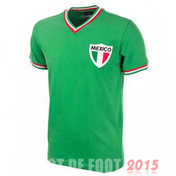 Maillot De Foot Domicile Maillot Mexico Rétro 1970 Vert