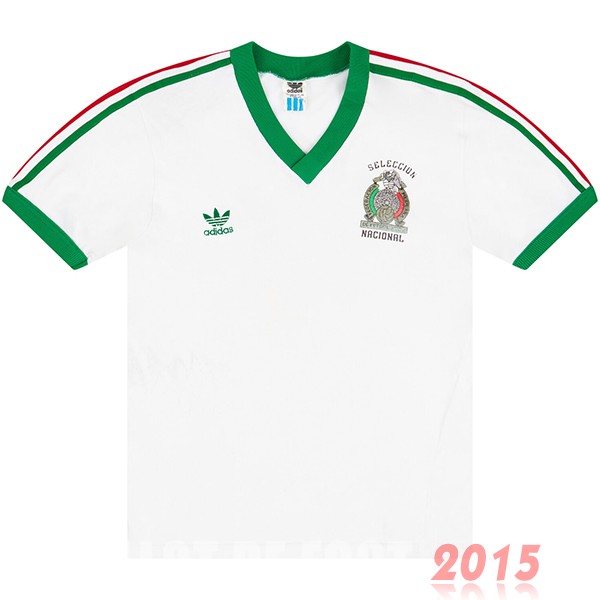 Maillot De Foot Exterieur Maillot Mexico Rétro 1983 Blanc