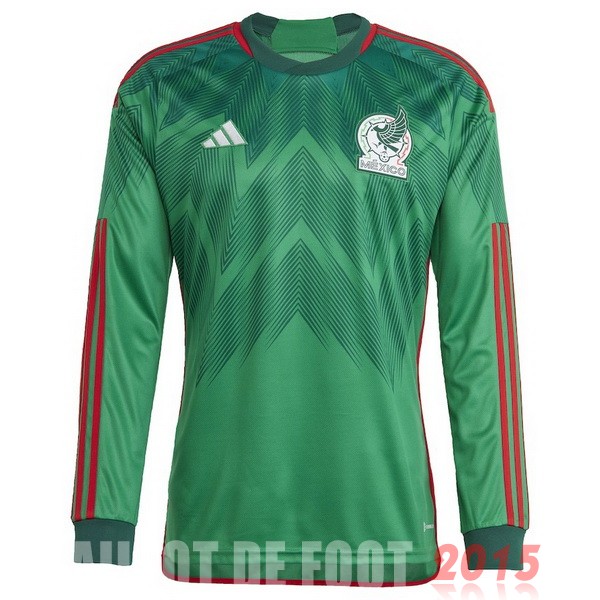 Maillot De Foot Thailande Domicile Manches Longues Mexico 2022 Vert