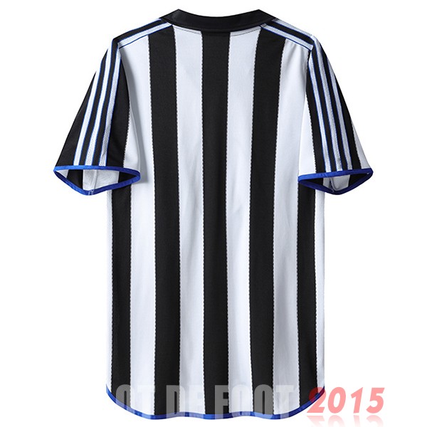 Maillot De Foot Domicile Maillot Newcastle United Rétro 1999 2000 Noir Blanc