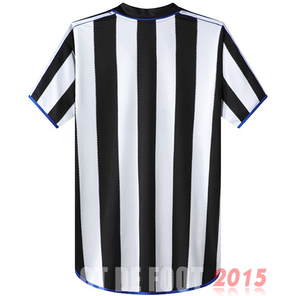 Maillot De Foot Domicile Maillot Newcastle United Rétro 2000 2001 Noir Blanc
