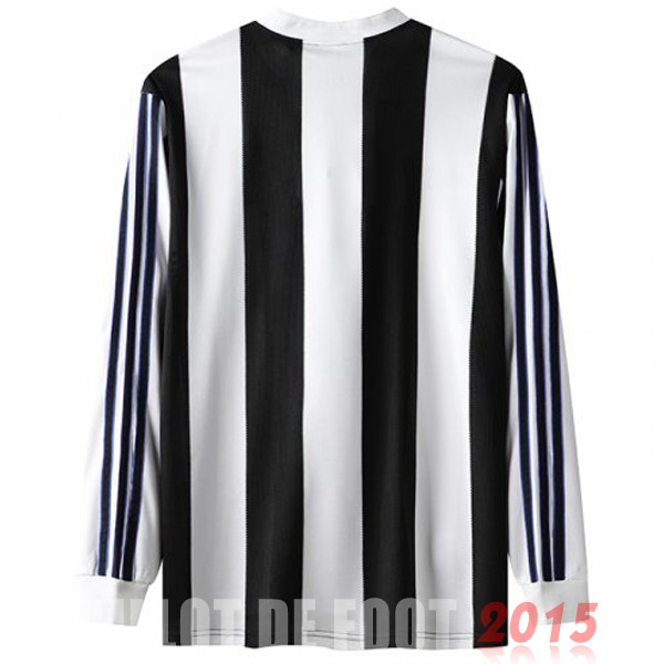 Maillot De Foot Domicile Manches Longues Newcastle United Rétro 1995 1997 Blanc