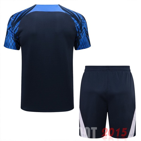 Maillot De Foot Entrainement Ensemble Complet Pays Bas 2022 Bleu I Marine
