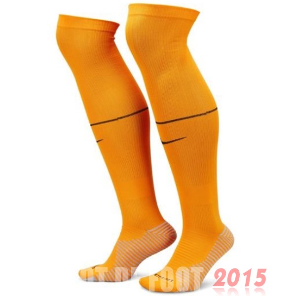 Maillot De Foot Domicile Chaussette Enfant Pays Bas 2022 Jaune