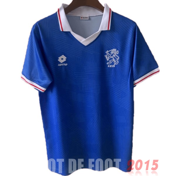 Maillot De Foot Exterieur Maillot Pays Bas Rétro 1991 Bleu