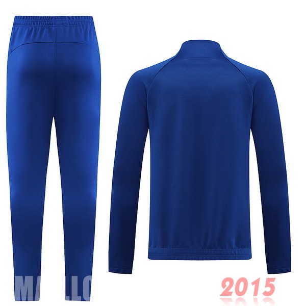 Maillot De Foot Ensemble Complet Ensemble longue fermeture éclair vêtements De Sport Paris Saint Germain 22/23 Bleu