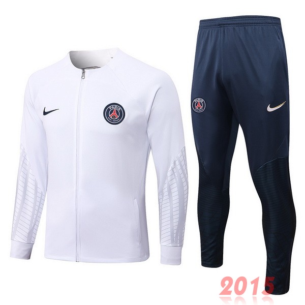 Maillot De Foot Survêtements Paris Saint Germain 22/23 Blanc Bleu