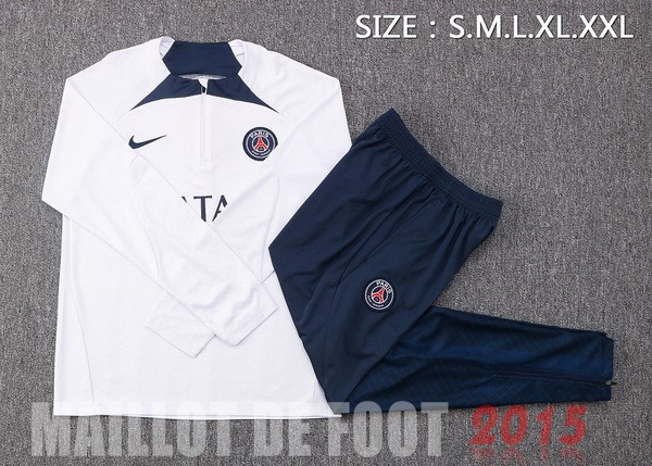 Maillot De Foot Survêtements Paris Saint Germain 22/23 Blanc