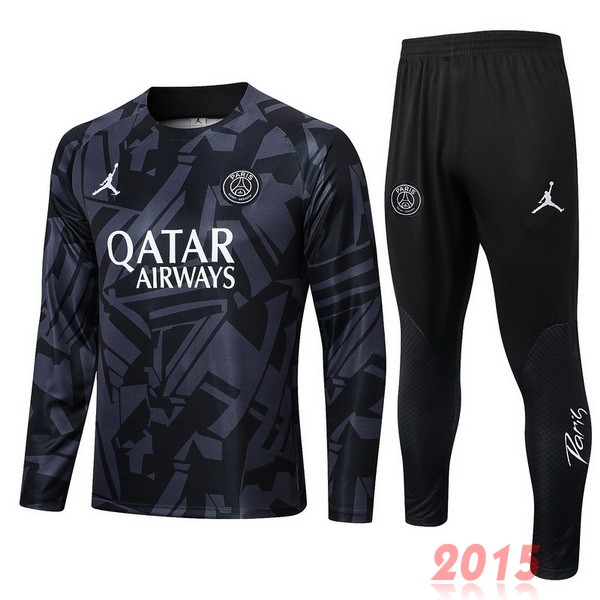 Maillot De Foot Survêtements Paris Saint Germain 22/23 Gris Noir