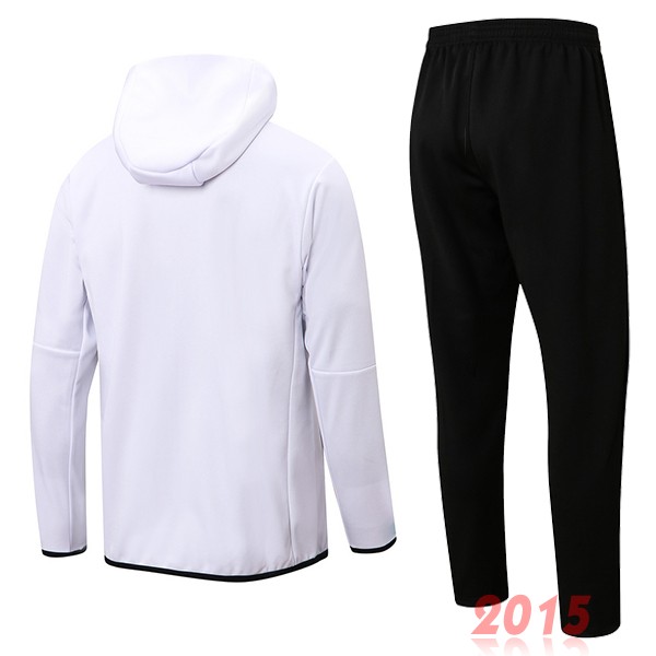 Maillot De Foot Sweat Shirt Capuche Paris Saint Germain 22/23 Blanc Noir