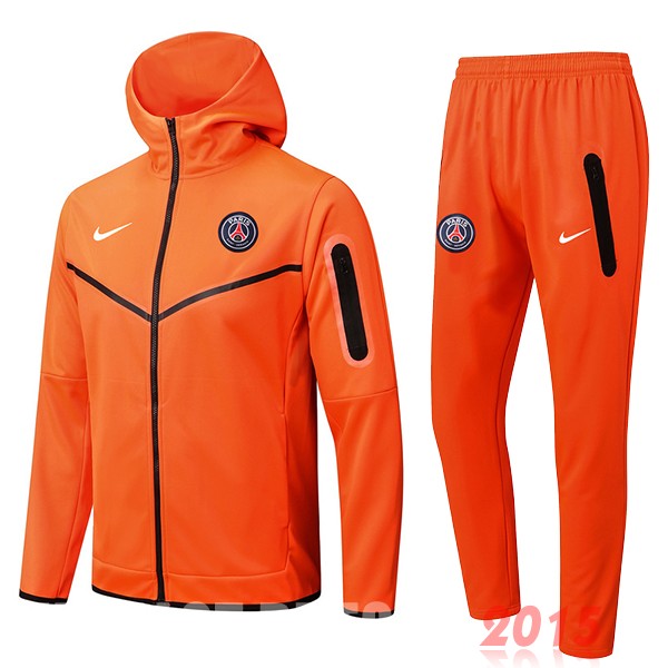 Maillot De Foot Sweat Shirt Capuche Paris Saint Germain 22/23 Orange