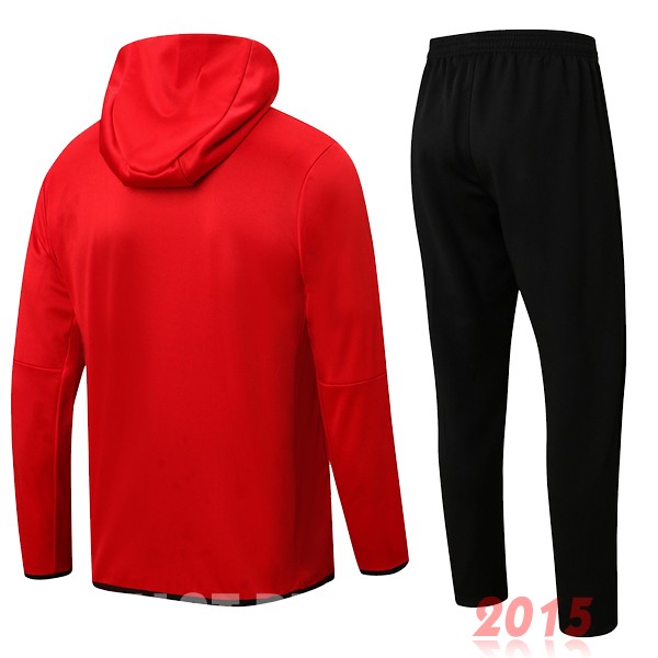 Maillot De Foot Sweat Shirt Capuche Paris Saint Germain 22/23 Rouge I Noir