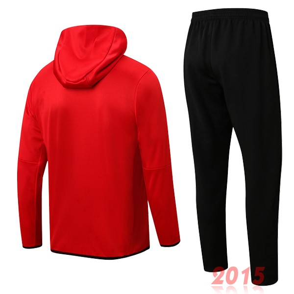 Maillot De Foot Sweat Shirt Capuche Paris Saint Germain 22/23 Rouge Noir