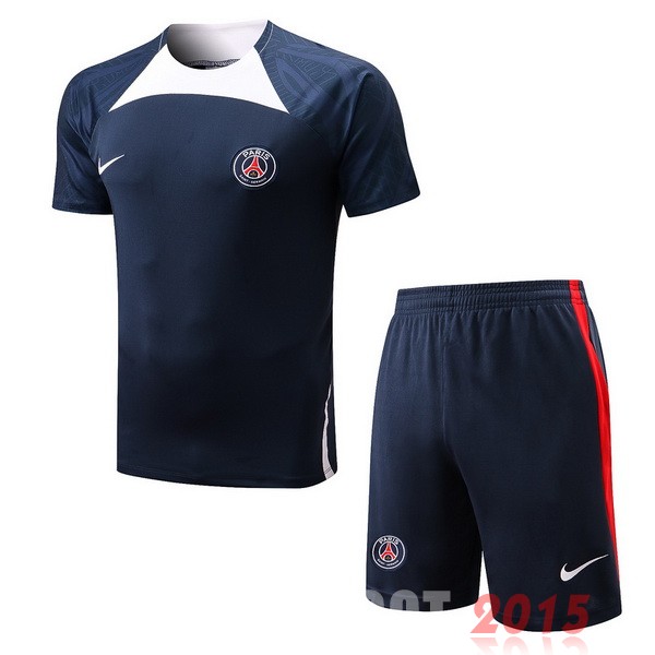 Maillot De Foot Entrainement Ensemble Complet Paris Saint Germain 22/23 Bleu Blanc