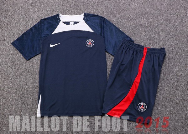 Maillot De Foot Entrainement Ensemble Complet Paris Saint Germain 22/23 Bleu Blanc