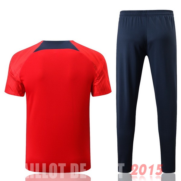 Maillot De Foot Entrainement Ensemble Complet Paris Saint Germain 22/23 Rouge Bleu