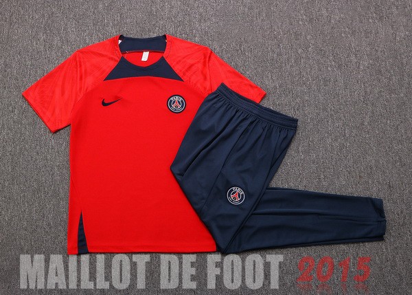 Maillot De Foot Entrainement Ensemble Complet Paris Saint Germain 22/23 Rouge Bleu