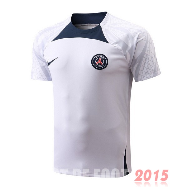 Maillot De Foot Entrainement Paris Saint Germain 22/23 Blanc Bleu