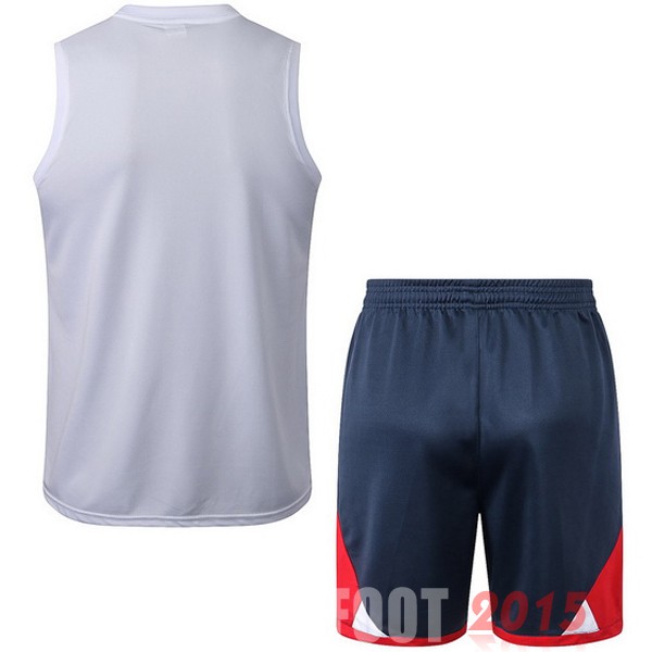Maillot De Foot Entrainement Sans Manches Ensemble Complet Paris Saint Germain 22/23 Blanc I Rouge Bleu