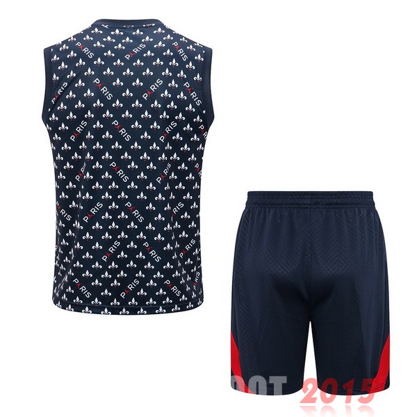 Maillot De Foot Entrainement Sans Manches Ensemble Complet Paris Saint Germain 22/23 Bleu