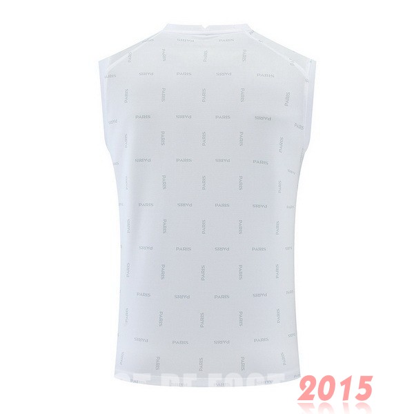Maillot De Foot Entrainement Sans Manches Paris Saint Germain 22/23 Blanc