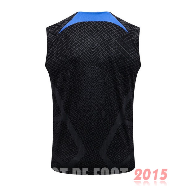 Maillot De Foot Entrainement Sans Manches Paris Saint Germain 22/23 Noir I Bleu Rouge