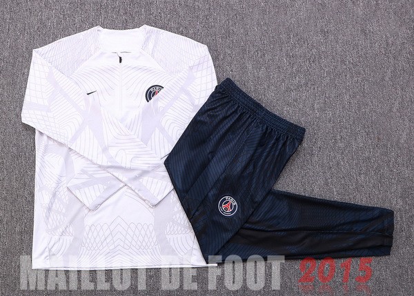 Maillot De Foot Survêtements Enfant Paris Saint Germain 22/23 Blanc