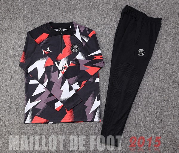 Maillot De Foot Survêtements Enfant Paris Saint Germain 22/23 Rouge Gris Noir