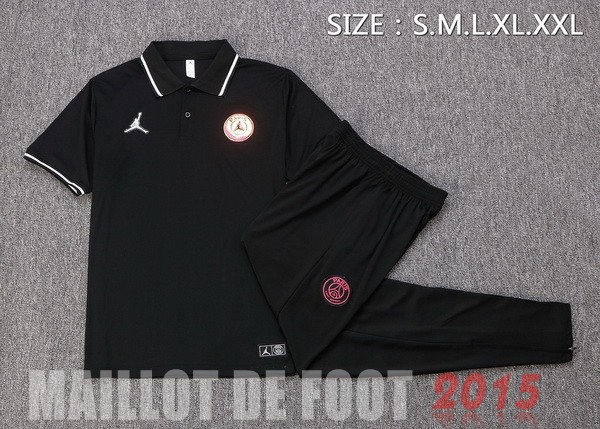 Maillot De Foot Ensemble Complet Polo Paris Saint Germain 22/23 Noir