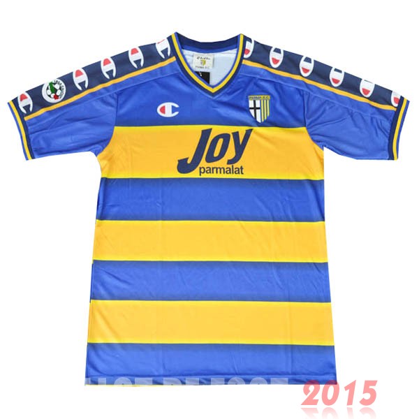 Maillot De Foot Domicile Maillot Parma Rétro 2001 2002 Bleu Jaune