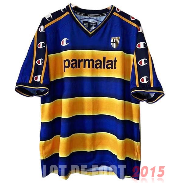 Maillot De Foot Domicile Maillot Parma Rétro 2002 2003 Bleu Jaune