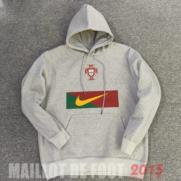 Maillot De Foot Sweats à Capuche Portugal 2022 Gris