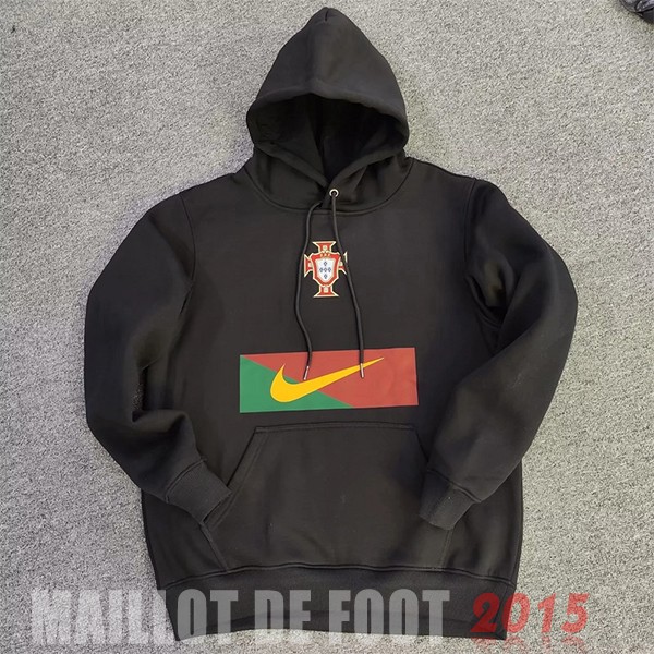 Maillot De Foot Sweats à Capuche Portugal 2022 Noir