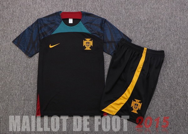 Maillot De Foot Entrainement Ensemble Complet Portugal 2022 Noir I Vert