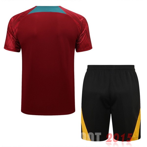 Maillot De Foot Entrainement Ensemble Complet Portugal 2022 Rouge I Vert Noir