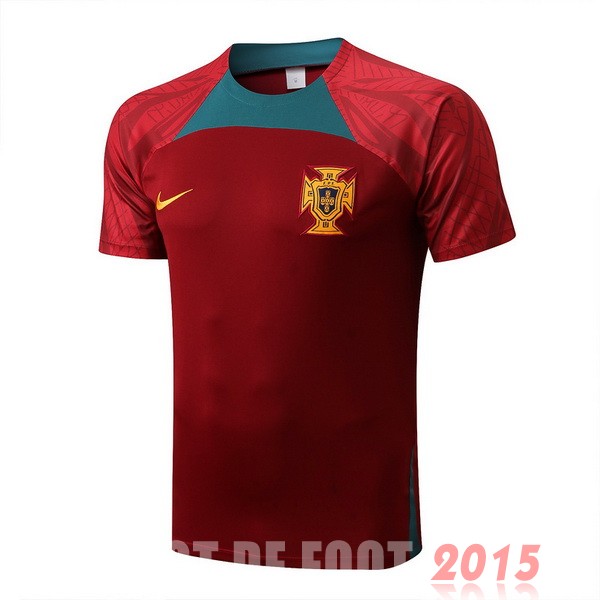 Maillot De Foot Entrainement Portugal 2022 Rouge Vert