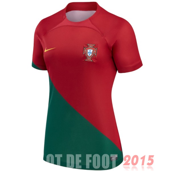 Maillot De Foot Domicile Maillot Femme Portugal 2022 Rouge