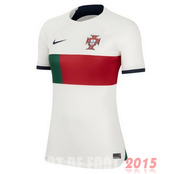 Maillot De Foot Exterieur Maillot Femme Portugal 2022 Blanc