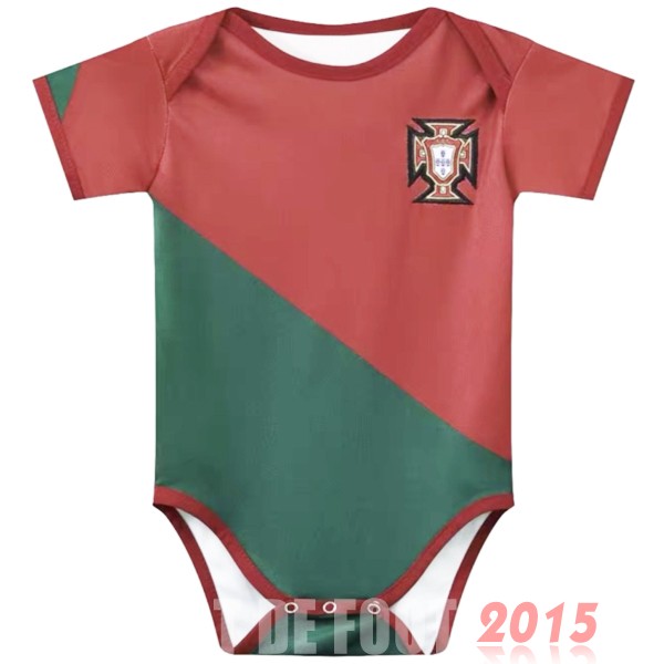 Maillot De Foot Domicile Onesies Enfant Portugal 2022 Rouge