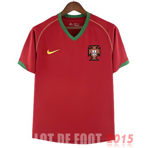 Maillot De Foot Domicile Maillot Portugal Rétro 2006 Rouge