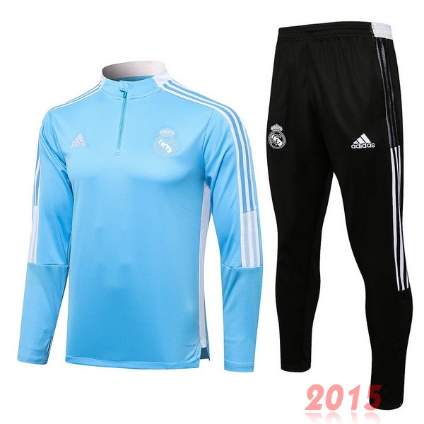 Maillot De Foot Survêtements Real Madrid 2021 2022 Bleu Blanc Noir