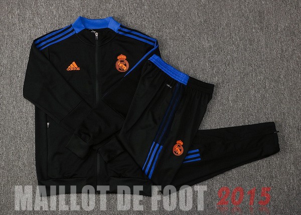 Maillot De Foot Survêtements Real Madrid 2021 2022 Noir I Bleu