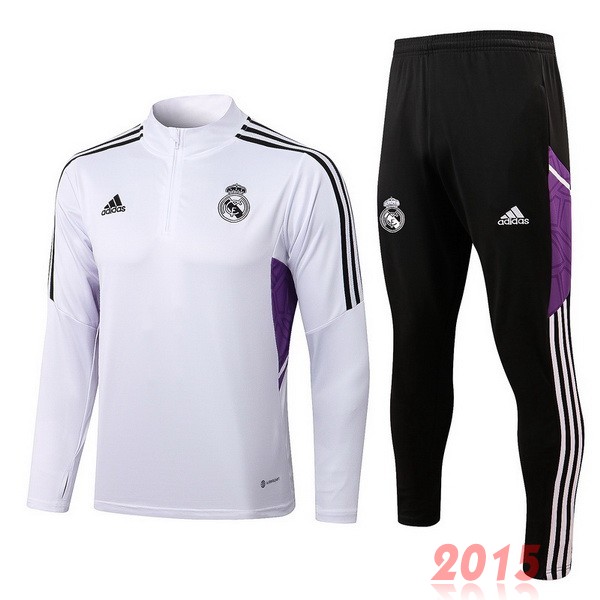 Maillot De Foot Survêtements Real Madrid 22/23 Blanc III Noir