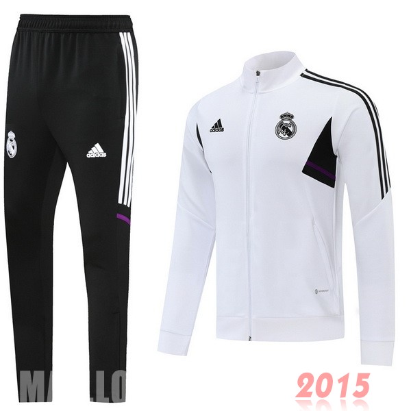 Maillot De Foot Survêtements Real Madrid 22/23 Blanc II Noir