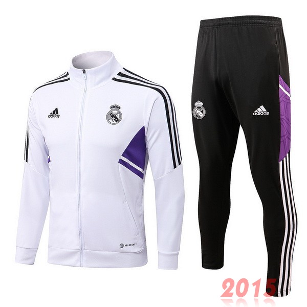 Maillot De Foot Survêtements Real Madrid 22/23 Blanc I Noir