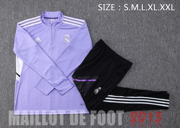 Maillot De Foot Survêtements Real Madrid 22/23 Purpura I Noir